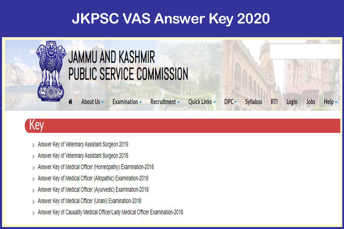 Jkpsc Vas Answer Key 2020