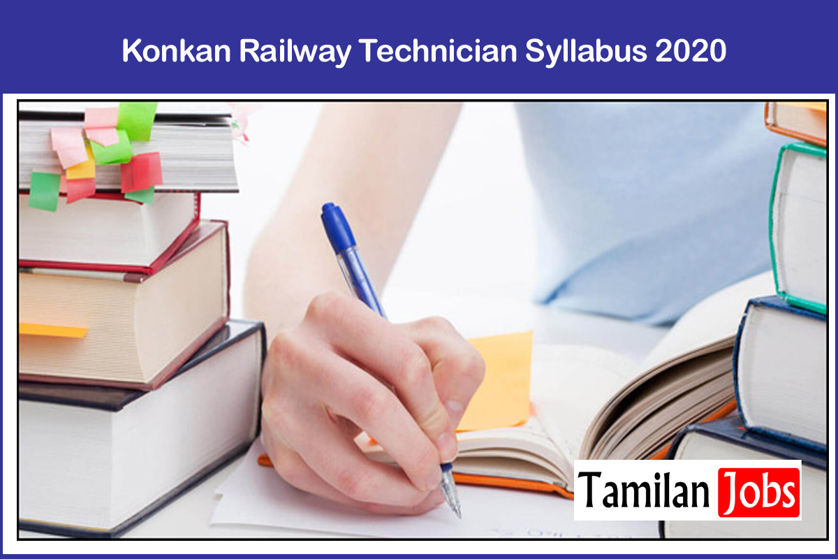 Konkan Railway Technician Syllabus 2020