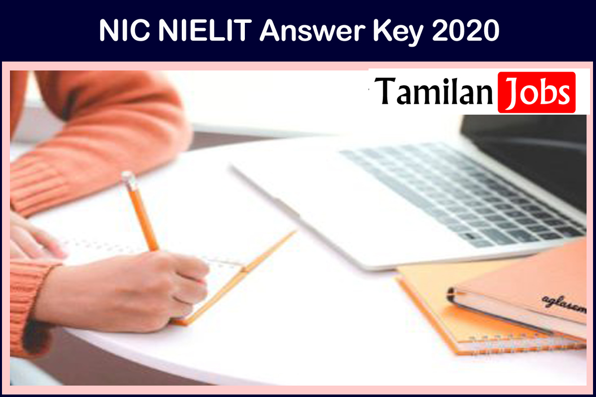 NIC NIELIT Answer key 2020