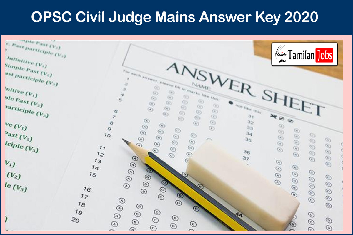 Opsc Civil Judge Mains Answer Key 2020