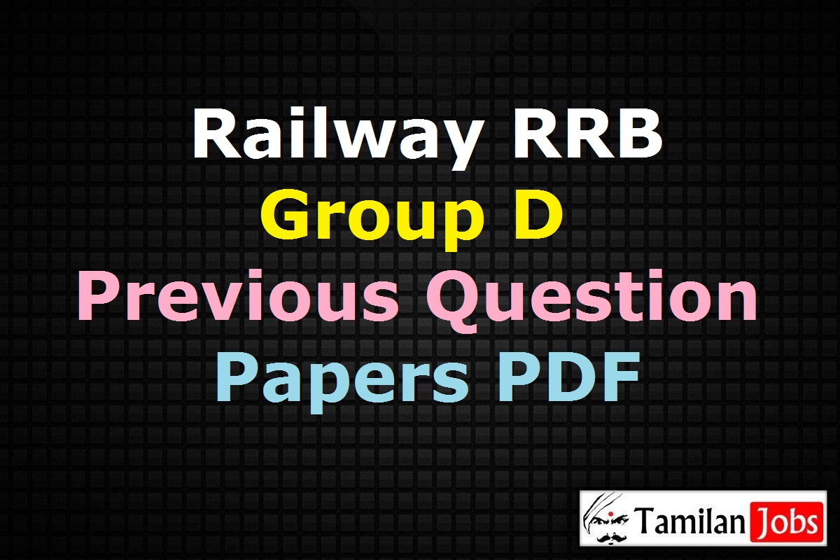 Railway RRB Group D Previous Question Papers PDF