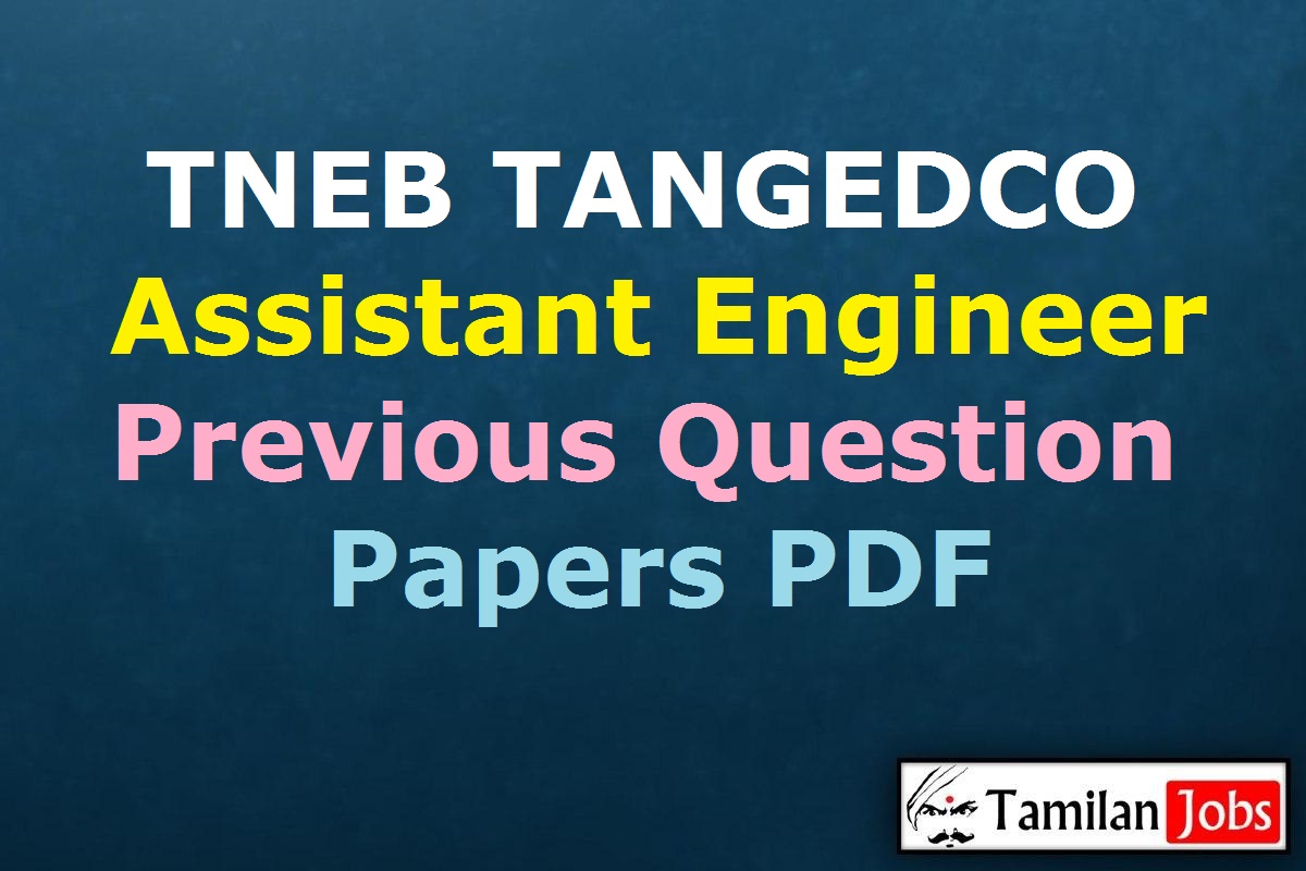 Tneb Tangedco Ae Previous Question Papers Pdf