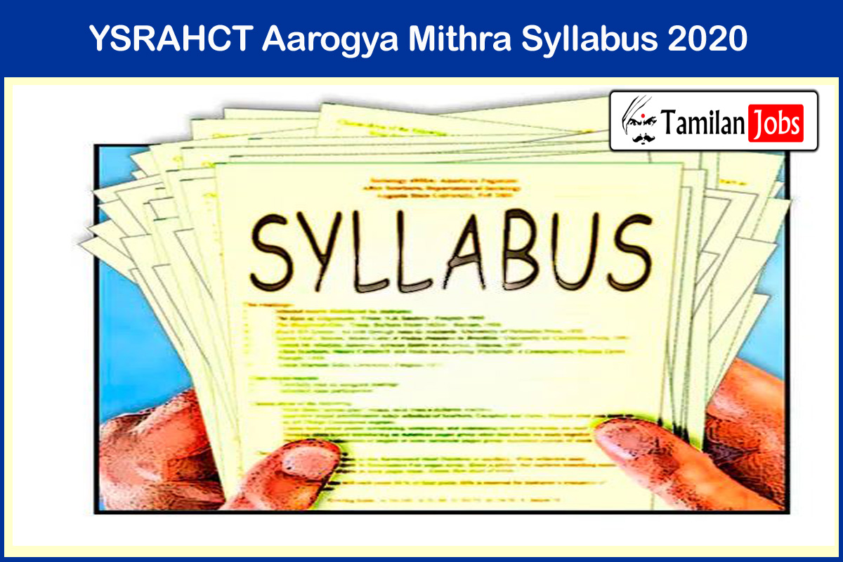YSRAHCT Aarogya Mithra Syllabus 2020