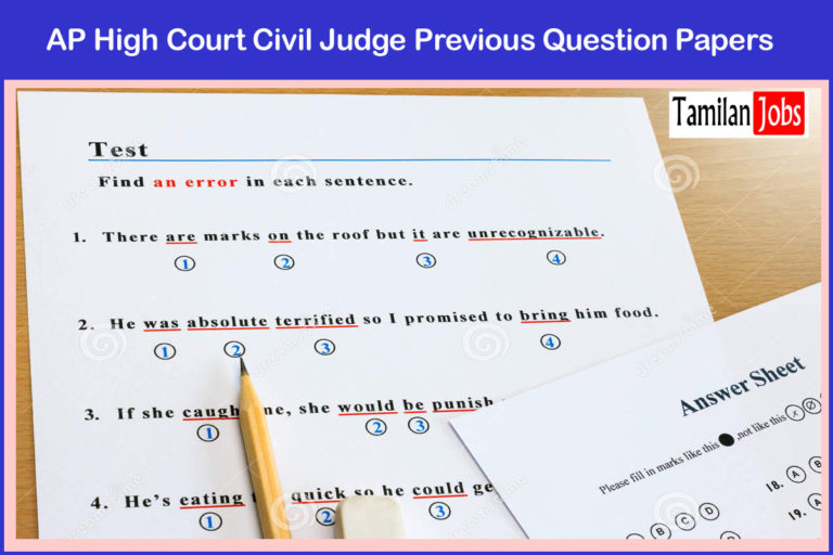 AP High Court Civil Judge Previous Question Papers