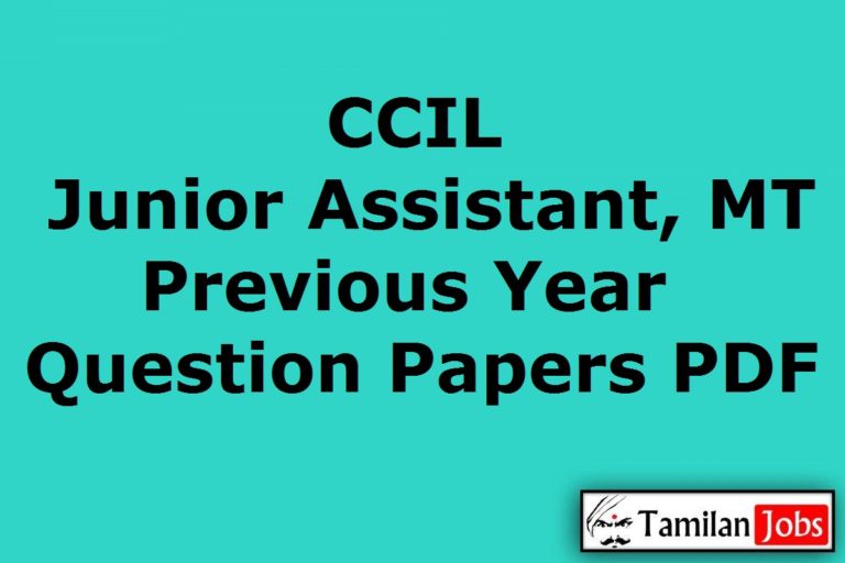 Cotton Corporation of India Junior Assistant Previous Question Papers PDF