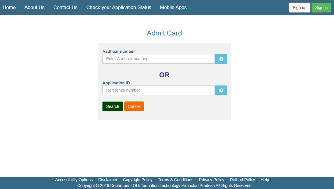 HPSSSB Language Teacher Admit Card 2020