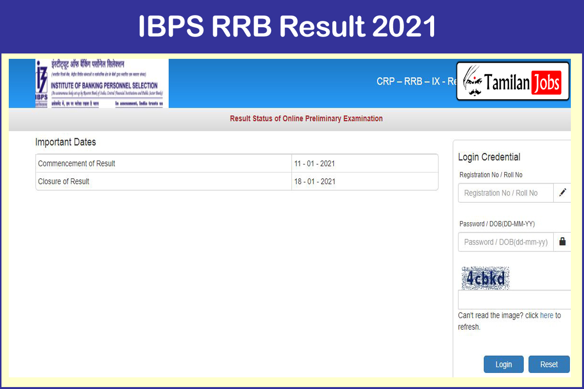 IBPS RRB Result 2021