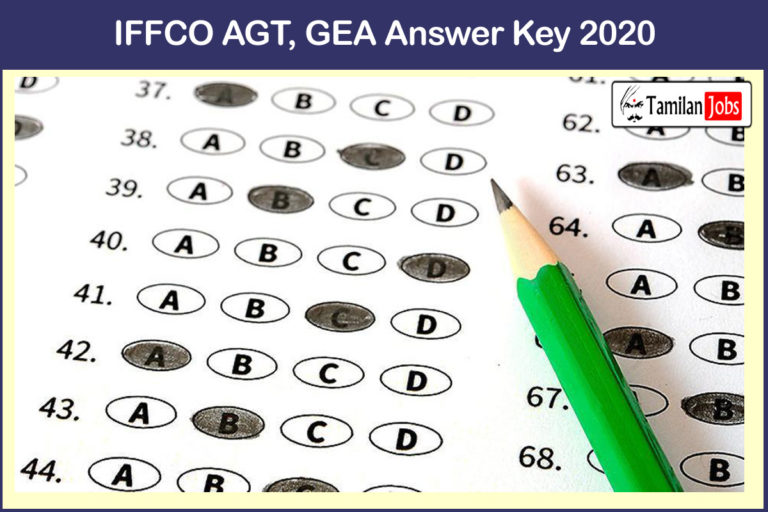 IFFCO AGT, GEA Answer Key 2020
