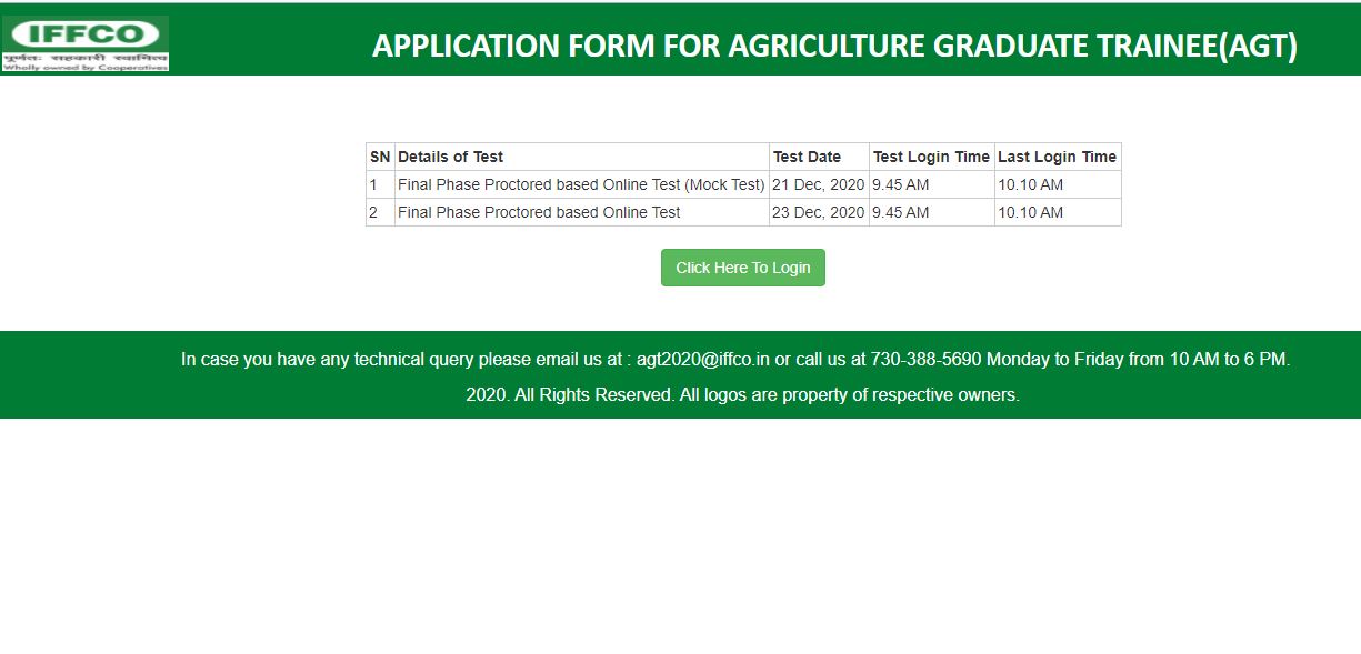 IFFCO AGT, GEA Result 2020