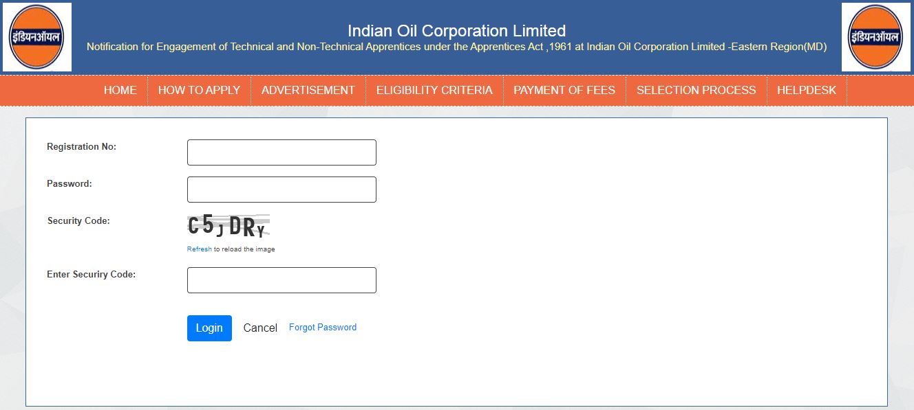 IOCL Eastern Region Apprentice Admit Card 2020