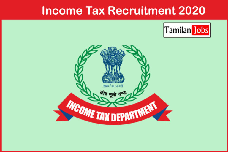 Income Tax Recruitment 2020