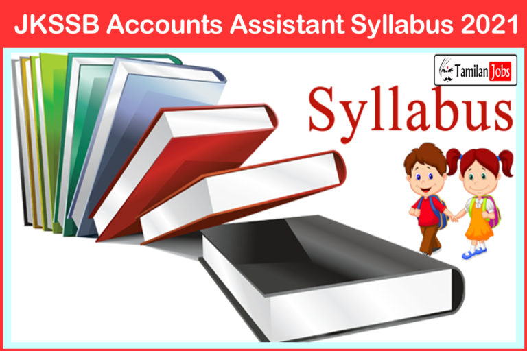 JKSSB Accounts Assistant Syllabus 2021
