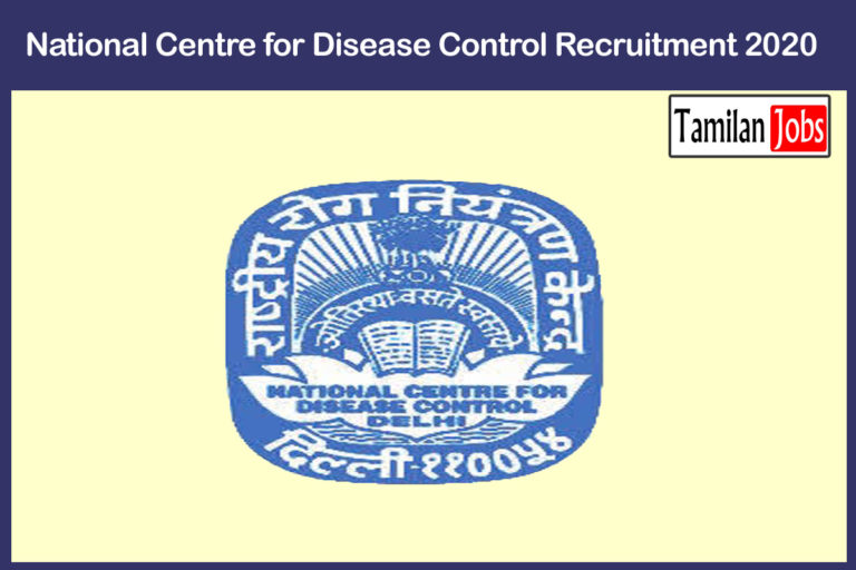 National Centre for Disease Control Recruitment 2020