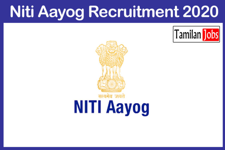 Niti Aayog Recruitment 2020