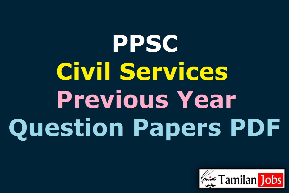 PPSC Civil Services Prelims Previous Year Question Papers PDF