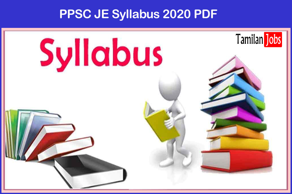 PPSC JE Syllabus 2020 PDF