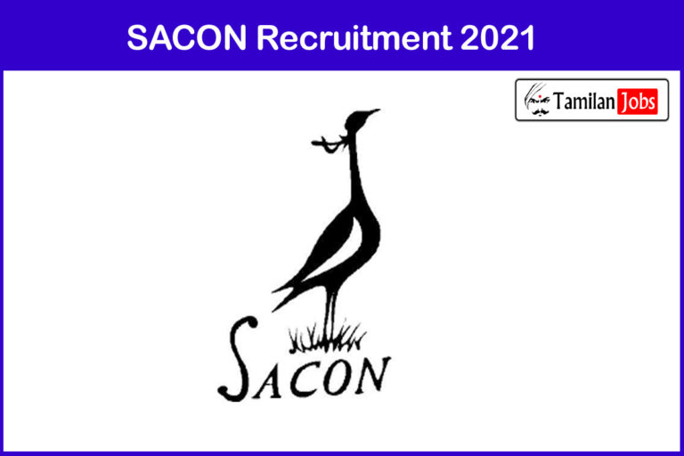 SACON Recruitment 2021