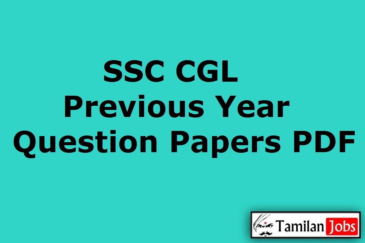 SSC CGL Previous Year Question Papers PDF