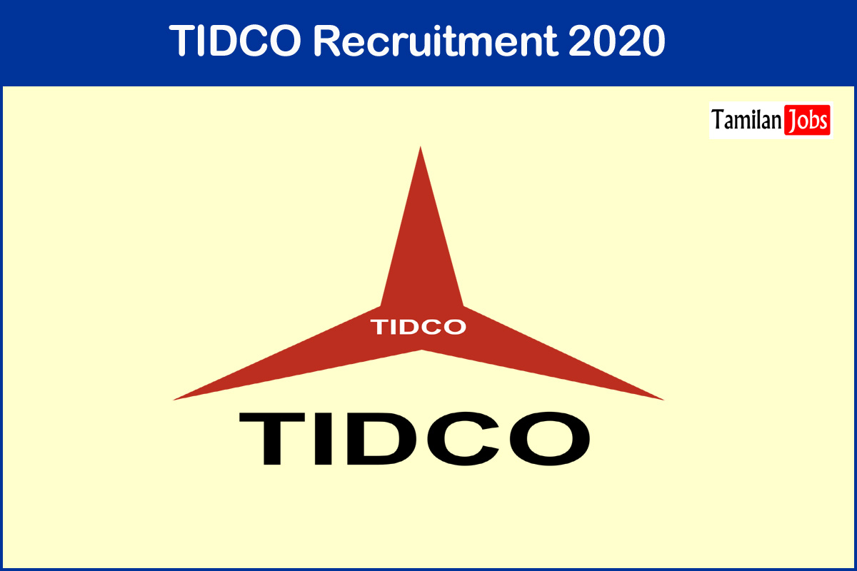 TIDCO Recruitment 2020