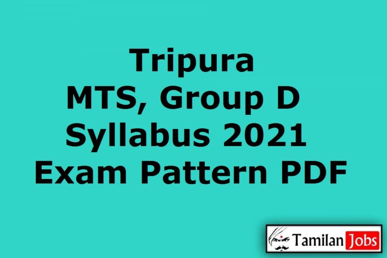 Tripura MTS Syllabus 2021