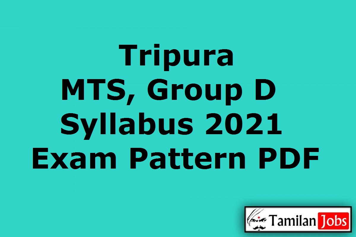 Tripura MTS Syllabus 2021