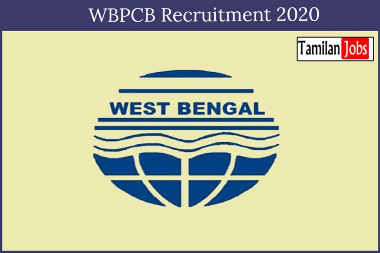 WBPCB Recruitment 2020
