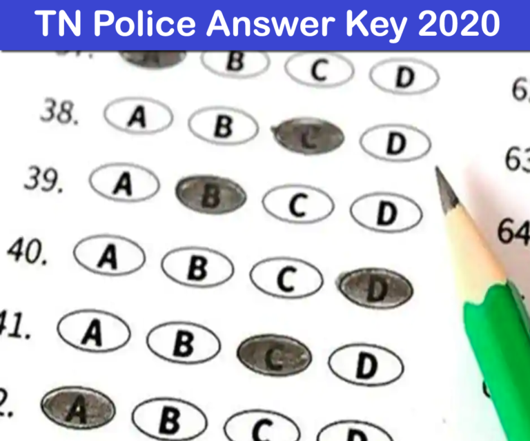 tn police answer key 2020