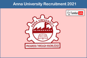 Anna University Recruitment 2021