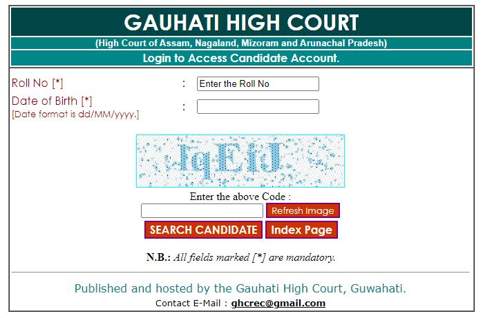 Assam Judicial Service Grade 3 Admit Card 2021