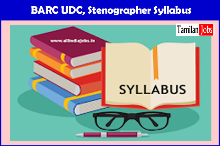 BARC UDC, Stenographer Syllabus