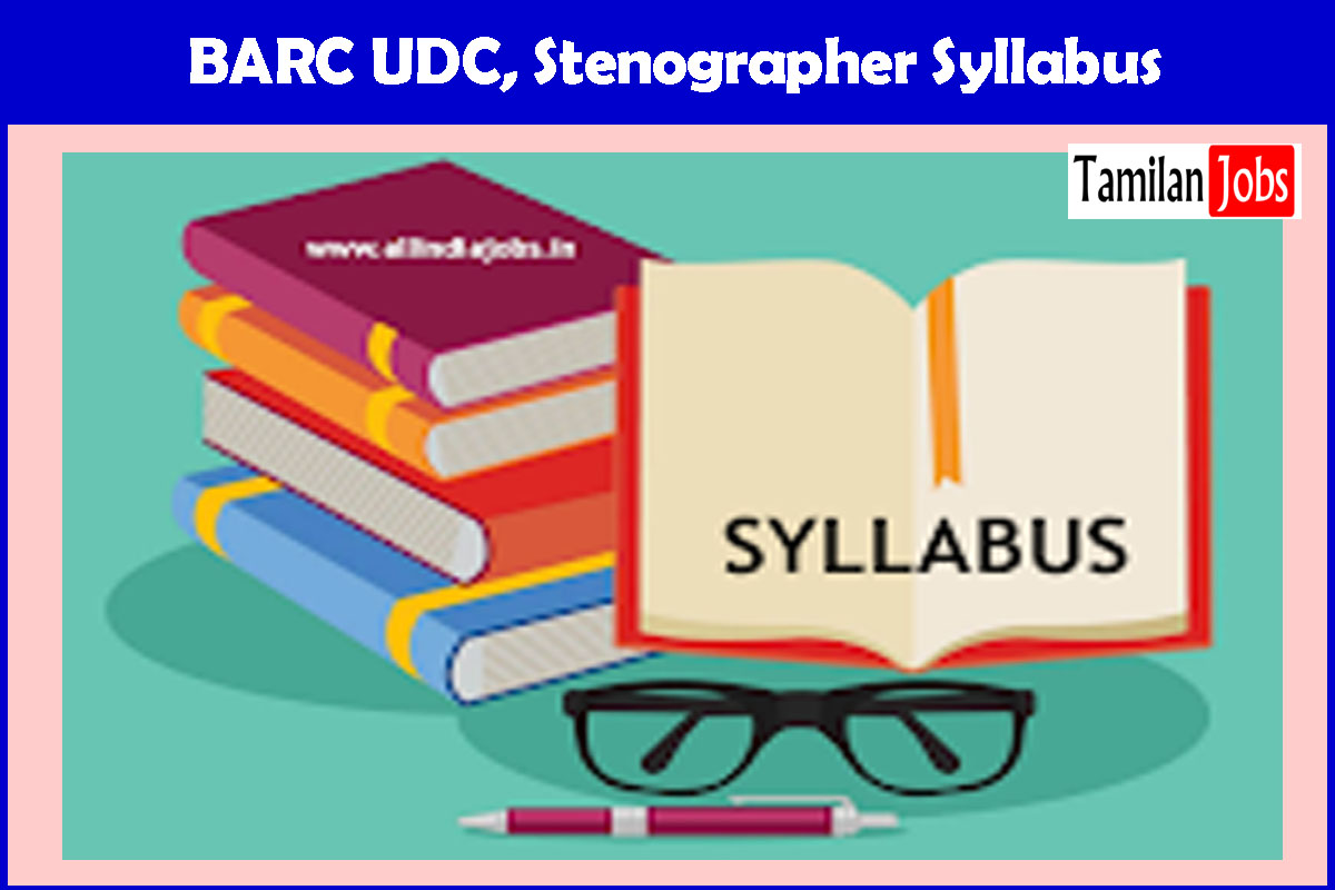 BARC UDC, Stenographer Syllabus