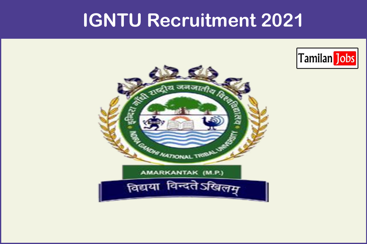 IGNTU Recruitment 2021