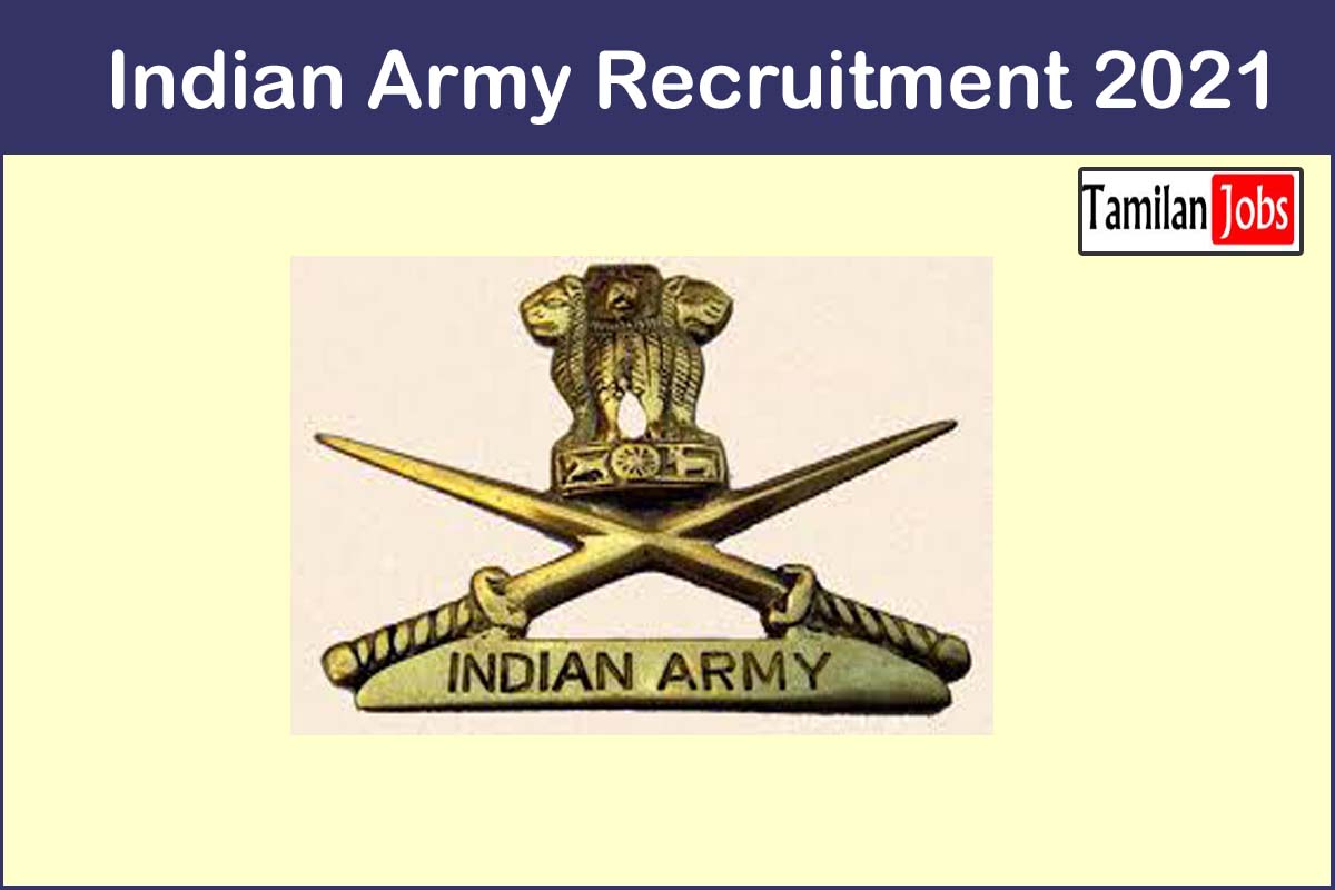 Indian Army Recruitment 2021