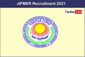 JIPMER Recruitment 2021