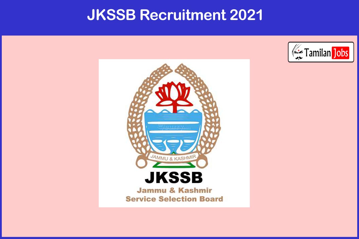JKSSB Recruitment 2021