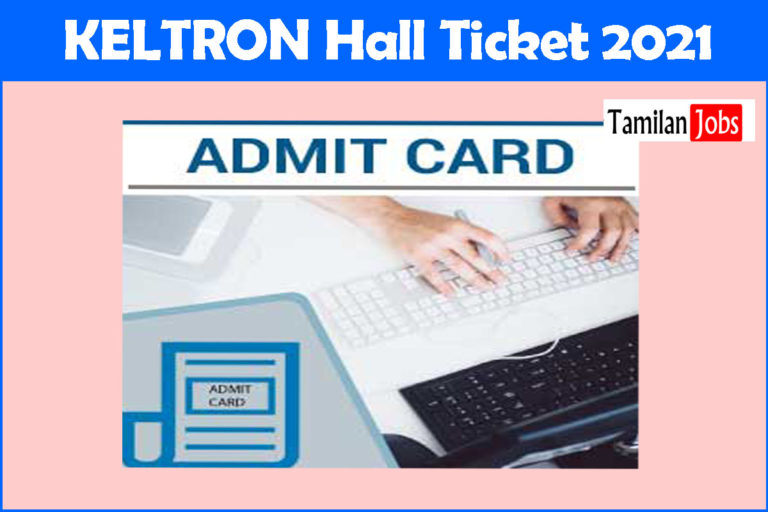 KELTRON Hall Ticket 2021