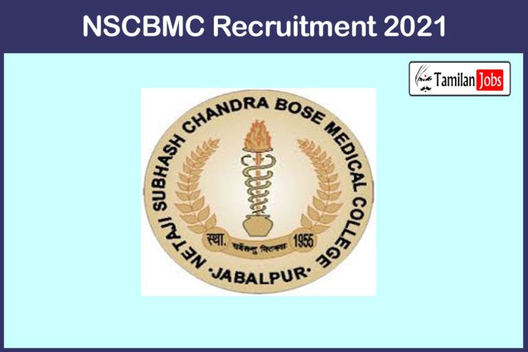 NSCBMC Recruitment 2021