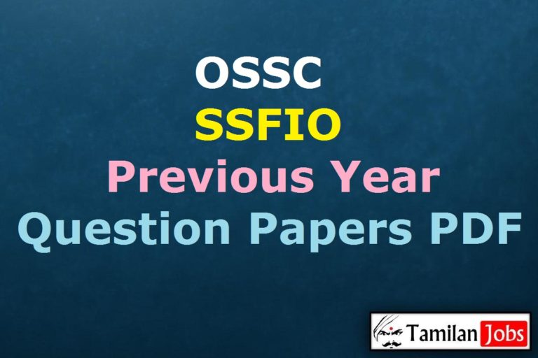 OSSC Small Savings and Financial Inclusion Officer Previous Question Papers PDF