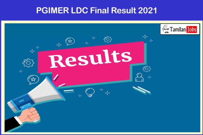 PGIMER LDC Final Result 2021