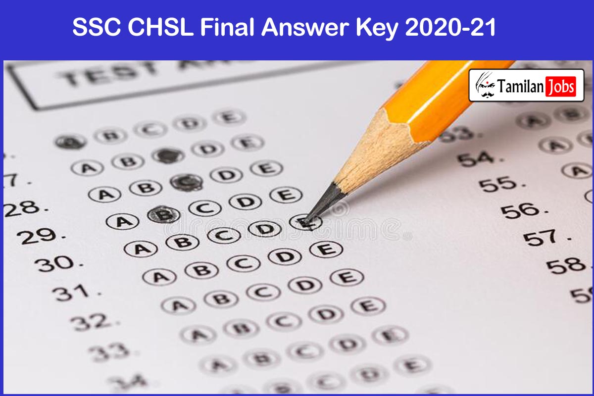 SSC CHSL Final Answer Key 2020-21