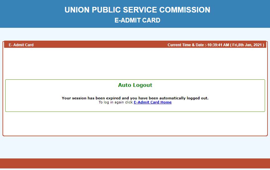 UPSC CDS I Admit Card 2021