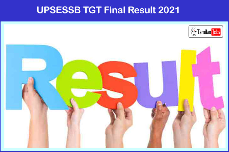UPSESSB TGT Final Result 2021