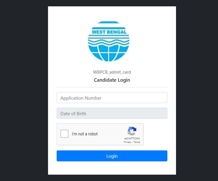 WBPCB Admit Card 2021