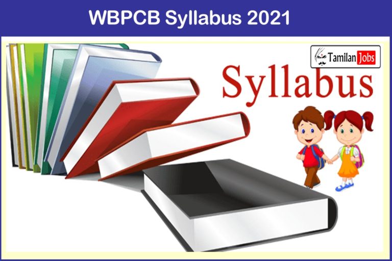 WBPCB Syllabus 2021