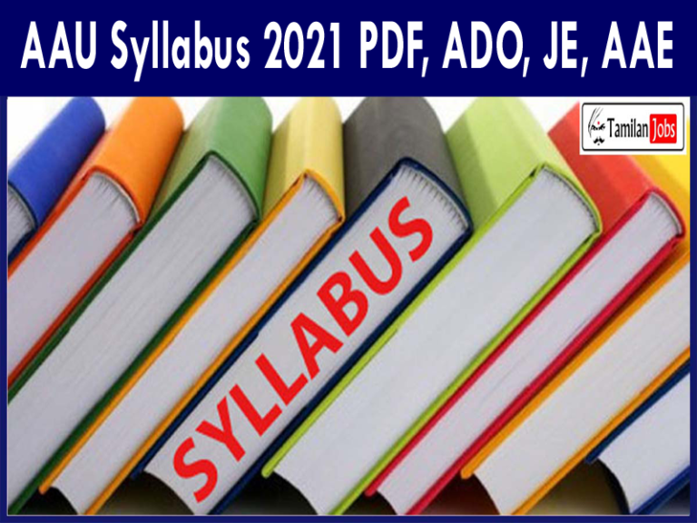 AAU Syllabus 2021 PDF