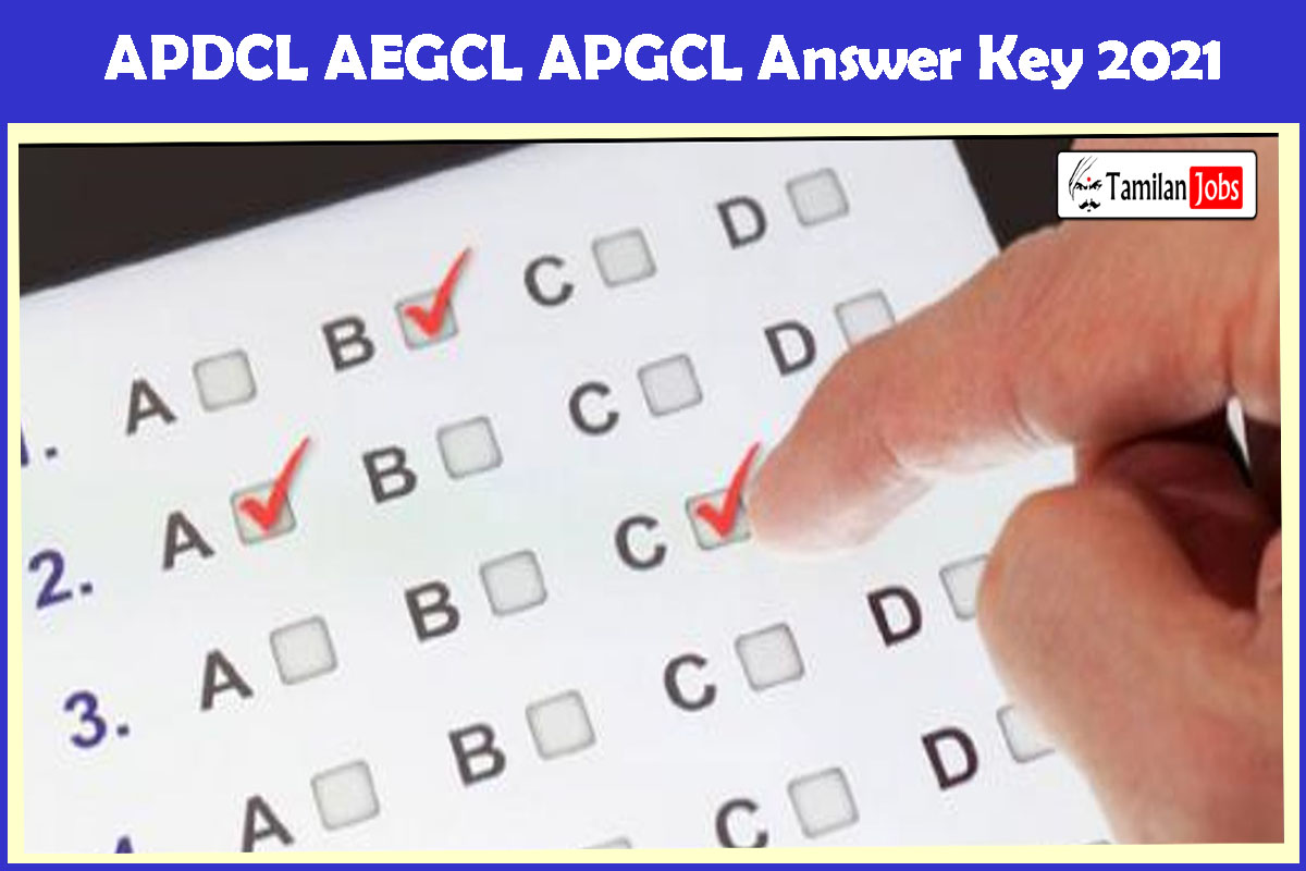 Apdcl Aegcl Apgcl Answer Key 2021