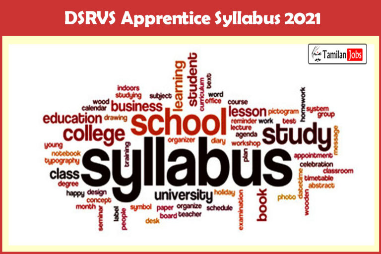 DSRVS Apprentice Syllabus 2021