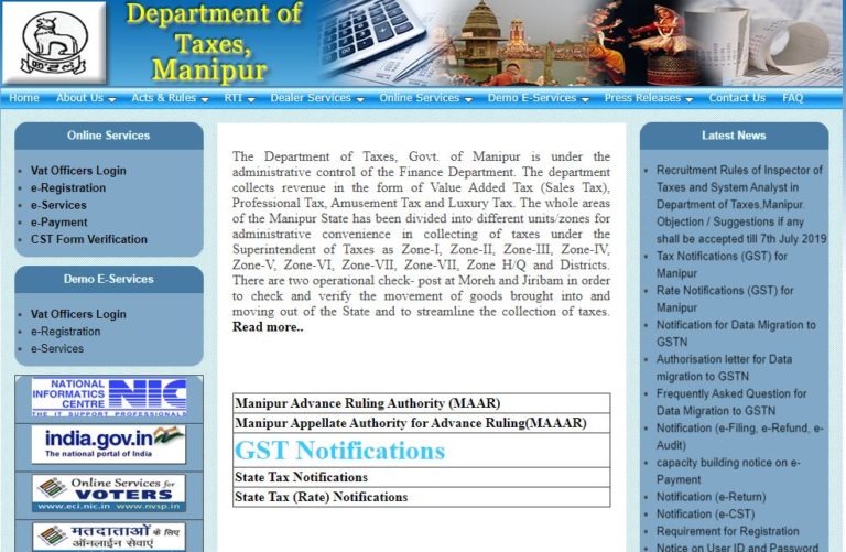 Department of Taxes Manipur Admit Card 2021