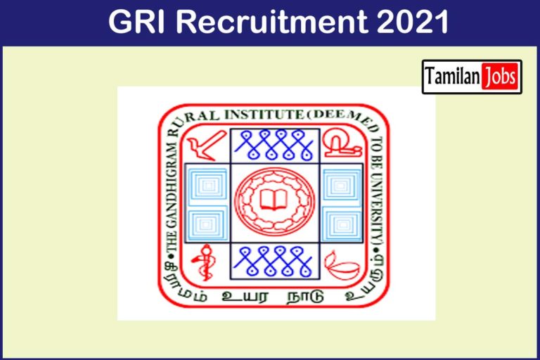 GRI Recruitment 2021