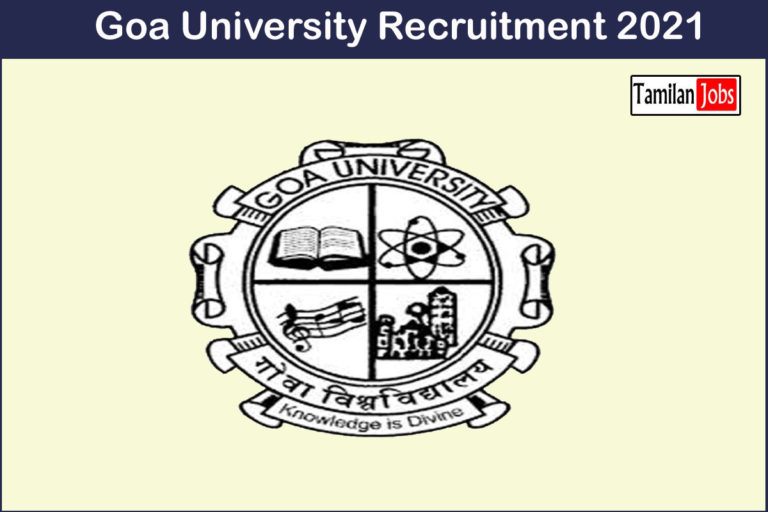 Goa University Recruitment 2021